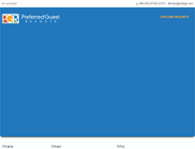 Tablet Screenshot of preferredguestresorts.com